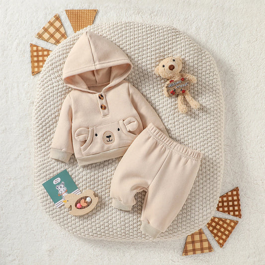 Beige Teddy Tracksuit