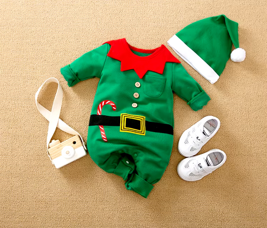 Elf Romper & Hat Set