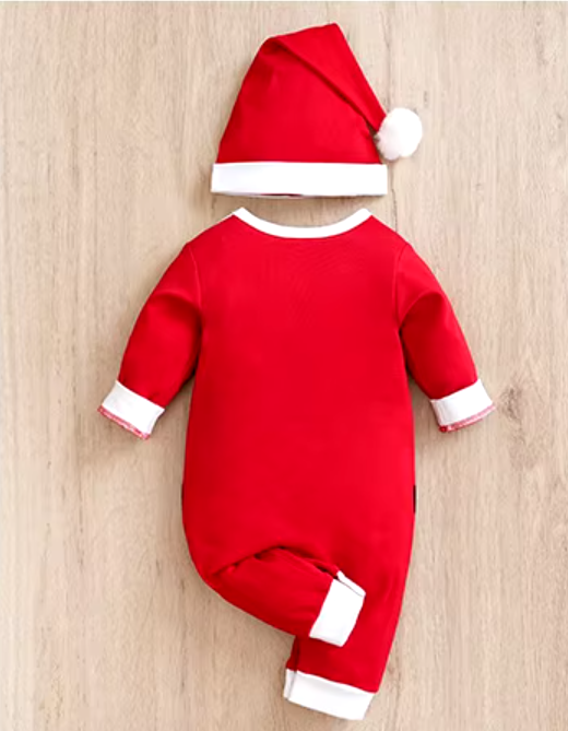 Santa Romper & Hat Set