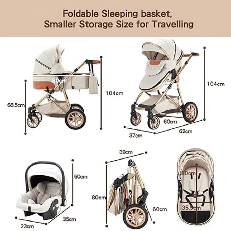 The Harmony 3 in 1 Travel System - Beige