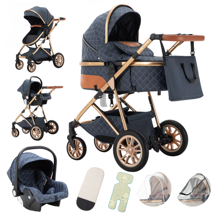 The Harmony 3 in 1 Travel System - Black Isofix Package